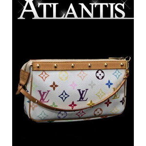 Louis Vuitton Pochette Accessoires Accessory Multicolore Multicolor Bron White